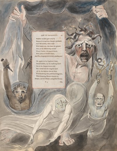 De Gedichten van Thomas Gray, Ontwerp 39, Ode aan Tegenspoed door William Blake